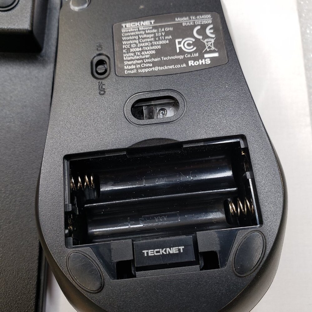 TECKNET Wireless Keyboard and Mouse Combo, Mini Cordless Computer Keyboard - Picture 6 of 10